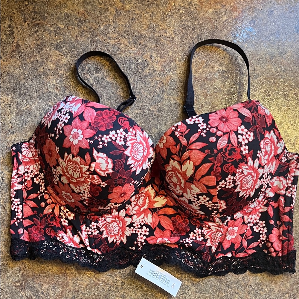 NWT Longline Corset Bra